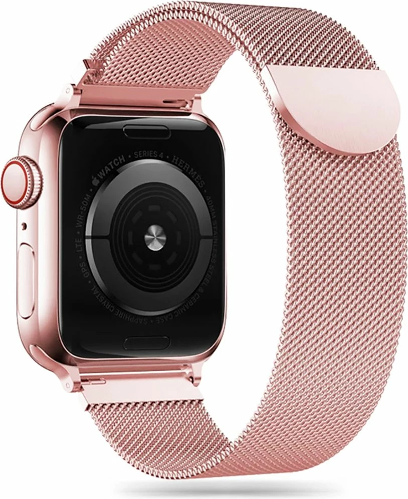 Rrip çeliku Tech-Protect MilaneseBand për Apple Watch 42/44/45/49 mm, Rozë