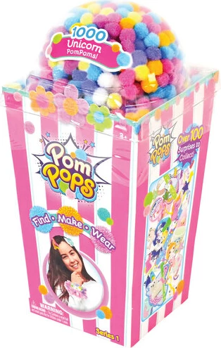 Pom Pops Toy Surprise and Pom Pom Craft Set