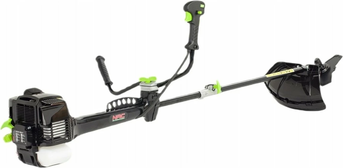 Kositëse bari me benzinë NAC BP520-30KA-T 52 cm³ 3HP bosht i ndarë sistem anti-vibrim, zezë/jeshile, set me thikë 3-dhëmbëshe + kokë me pe + rrip
