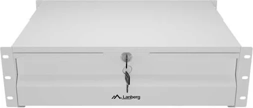 Sirtar për rack 19" LANBERG 3U 360mm, 90kg, me çelës, gri