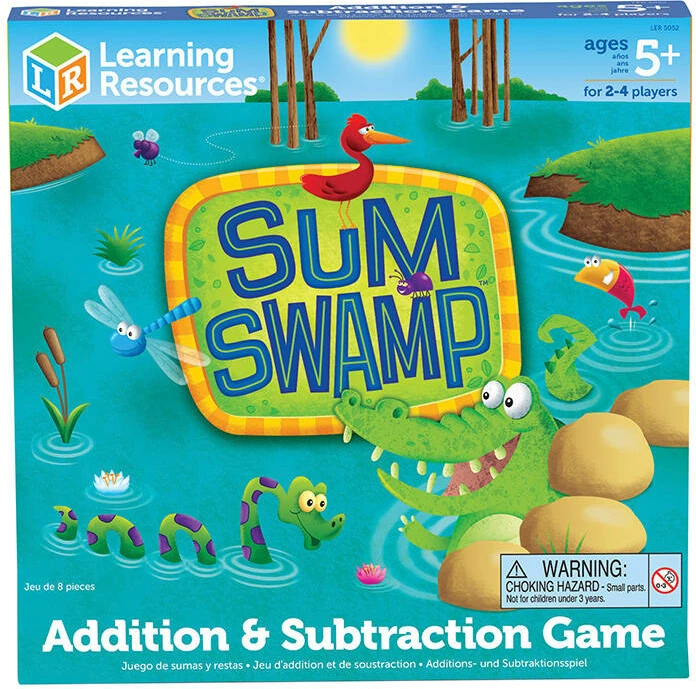Lojë tavoline edukative Learning Resources Sum Swamp LER 5052 për fëmijë, 2-4 lojtarë