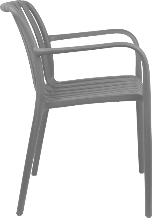 Karrige për kopsht Zoi pp ngjyrë antracit 58.5x54x80cm