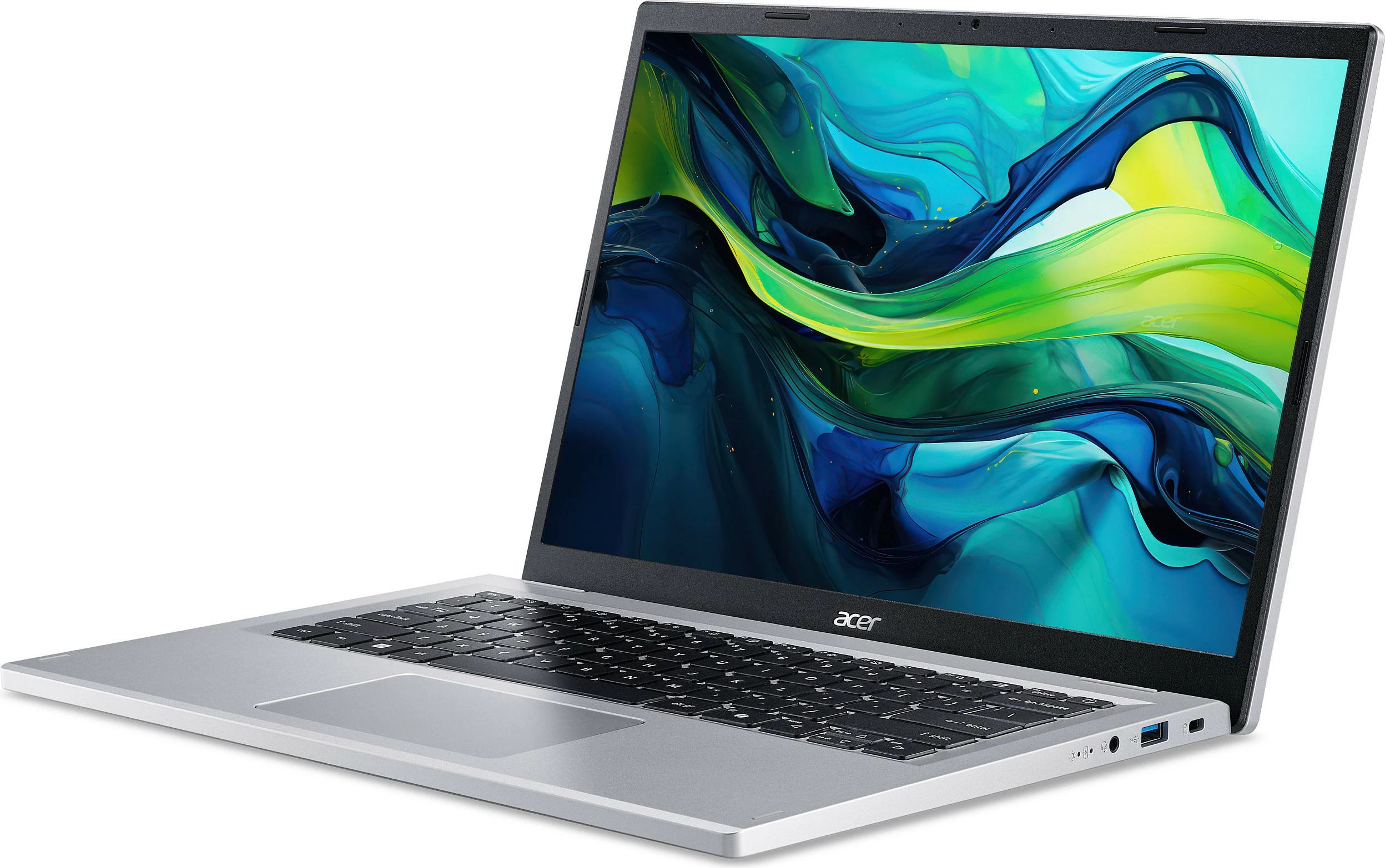 Laptop Acer Aspire AG14-32P-328W, i3-N355, 8GB RAM Memorje, 512GB SSD, Windows 11 Home, AZERTY FR, argjendtë