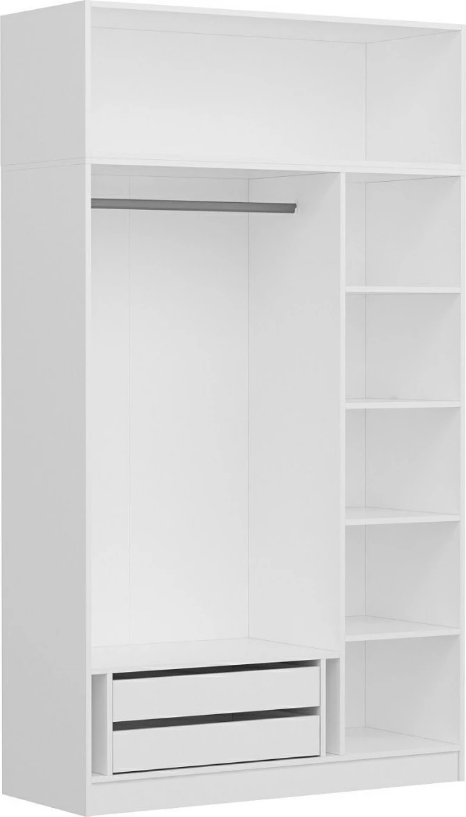 Dollap për dhomë gjumi, ngjyrë e bardhë, Skye Decor, Kale 255