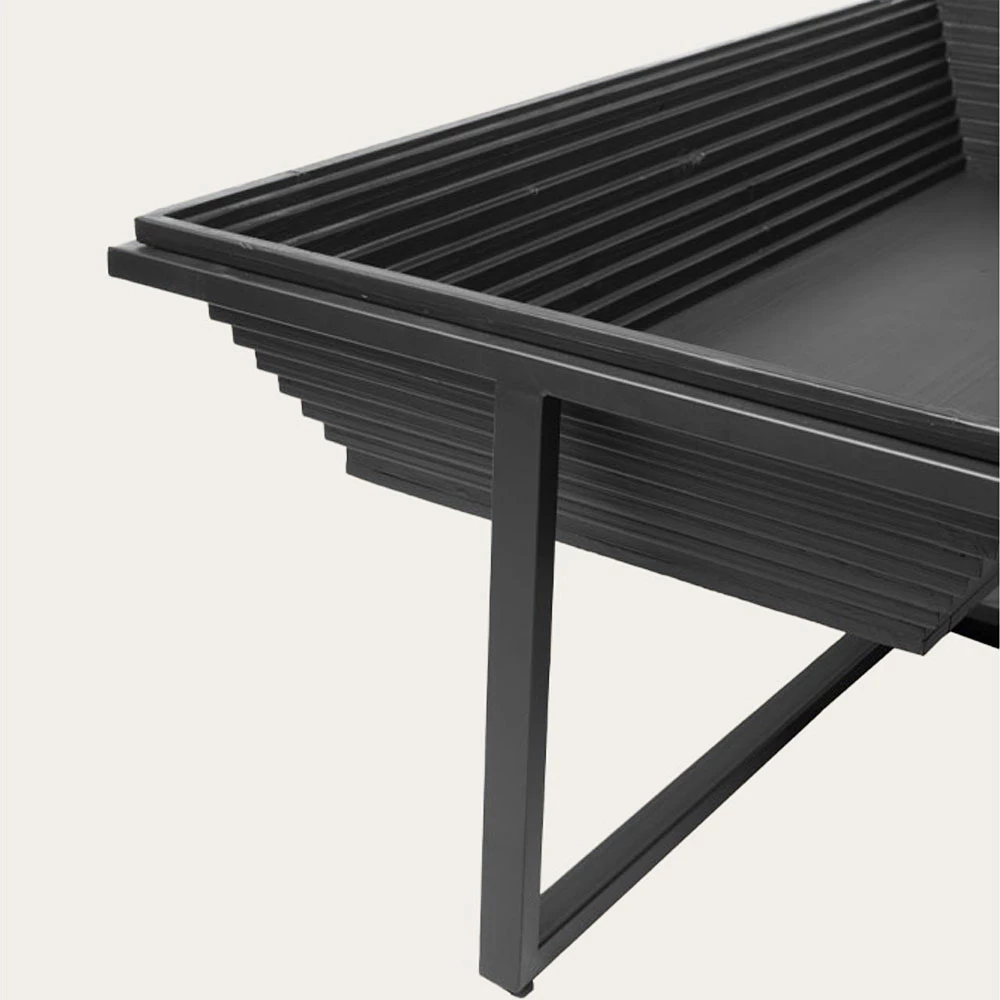 Tavolinë kafeje CHEOPS, e zezë, 120x60x42