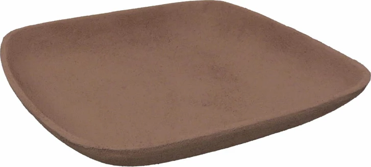 Tabaka dekorative NATHEN, alumin, bezhë, 23x22x4cm