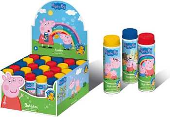 Flluska sapuni PUSTEFIX Classic 70 ml, Peppa Pig, set 25 copë, shumëngjyrëshe