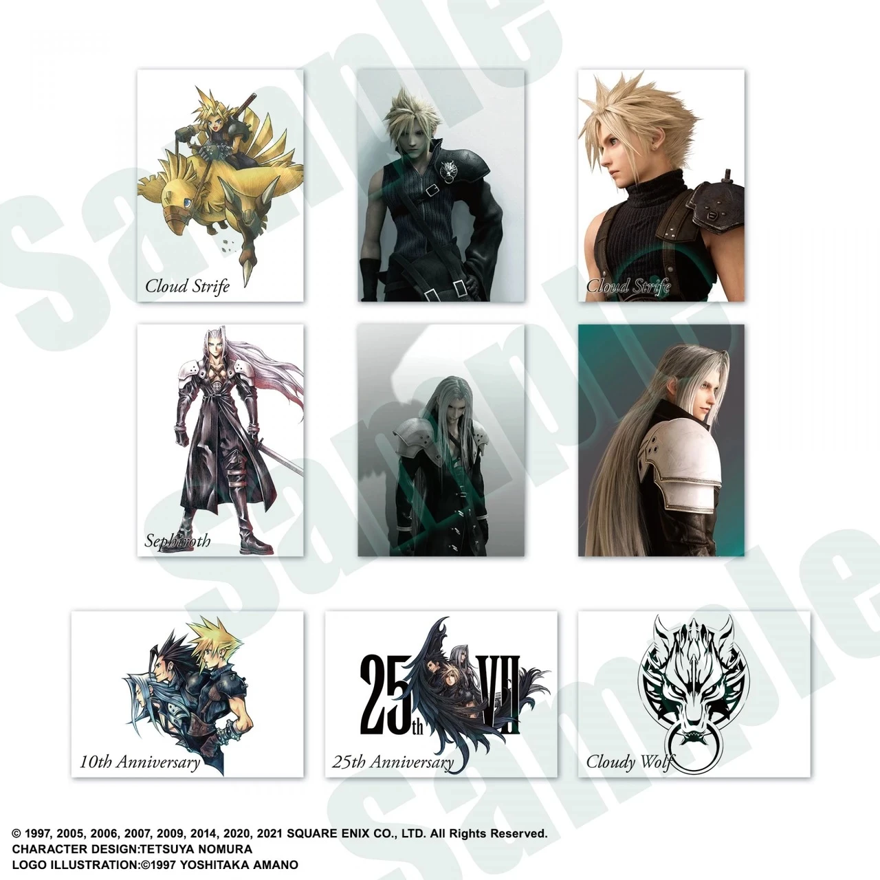 Set kartash koleksionuese Square Enix Final Fantasy VII Anniversary Art Museum Digital Card Plus, display 20 pako, ENG