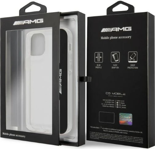 Mbështjellës Mercedes AMG Electroplate për iPhone 12 / iPhone 12 Pro, transparent