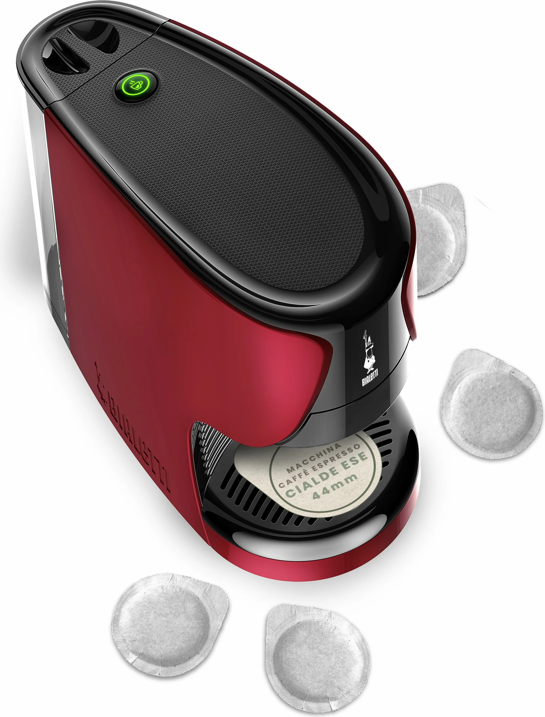 Aparat kafeje me kapsula Bialetti 098150531, 0.4L, 1450W, e kuqe