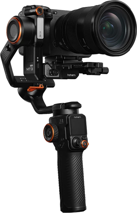 Gimbal 3-aksësh HOHEM iSteady MT3 Pro, 2.5 kg, AI tracking, remote me live view, 20 orë, i zi, set