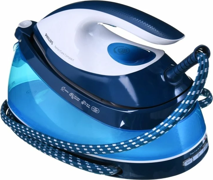 Hekur me gjenerator avulli Philips PerfectCare GC7840/20 2400W 1.5L bardhë/blu