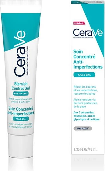 Xhel për trajtimin e akneve CeraVe me Acid Salicilik, 40 ml