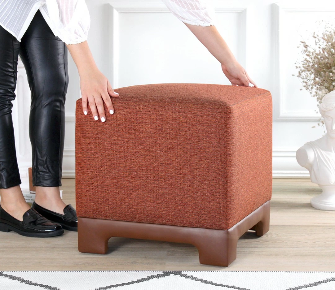Puf Atelier del Sofa, ngjyrë e kuqe qeramike, Lenover