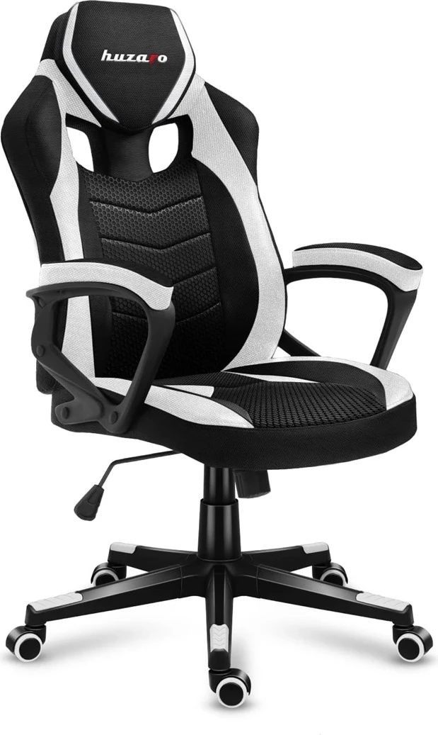 Karrige për gaming Huzaro, Froce 2.5, e zezë/bardhë