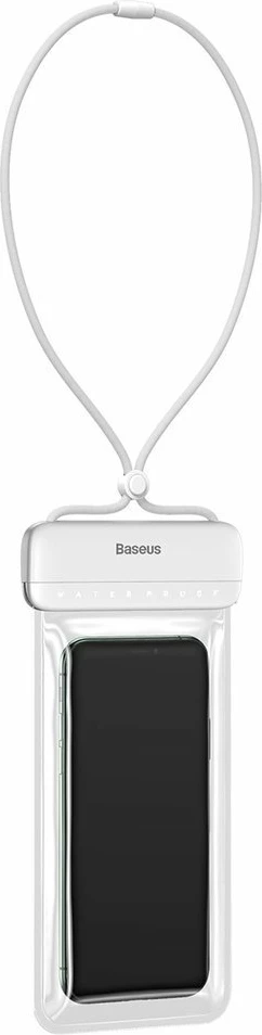 Mbështjellës universal Baseus Let's go Slip Cover Waterproof Bag për celular deri 7.2 inç, IPX8, Bardhë