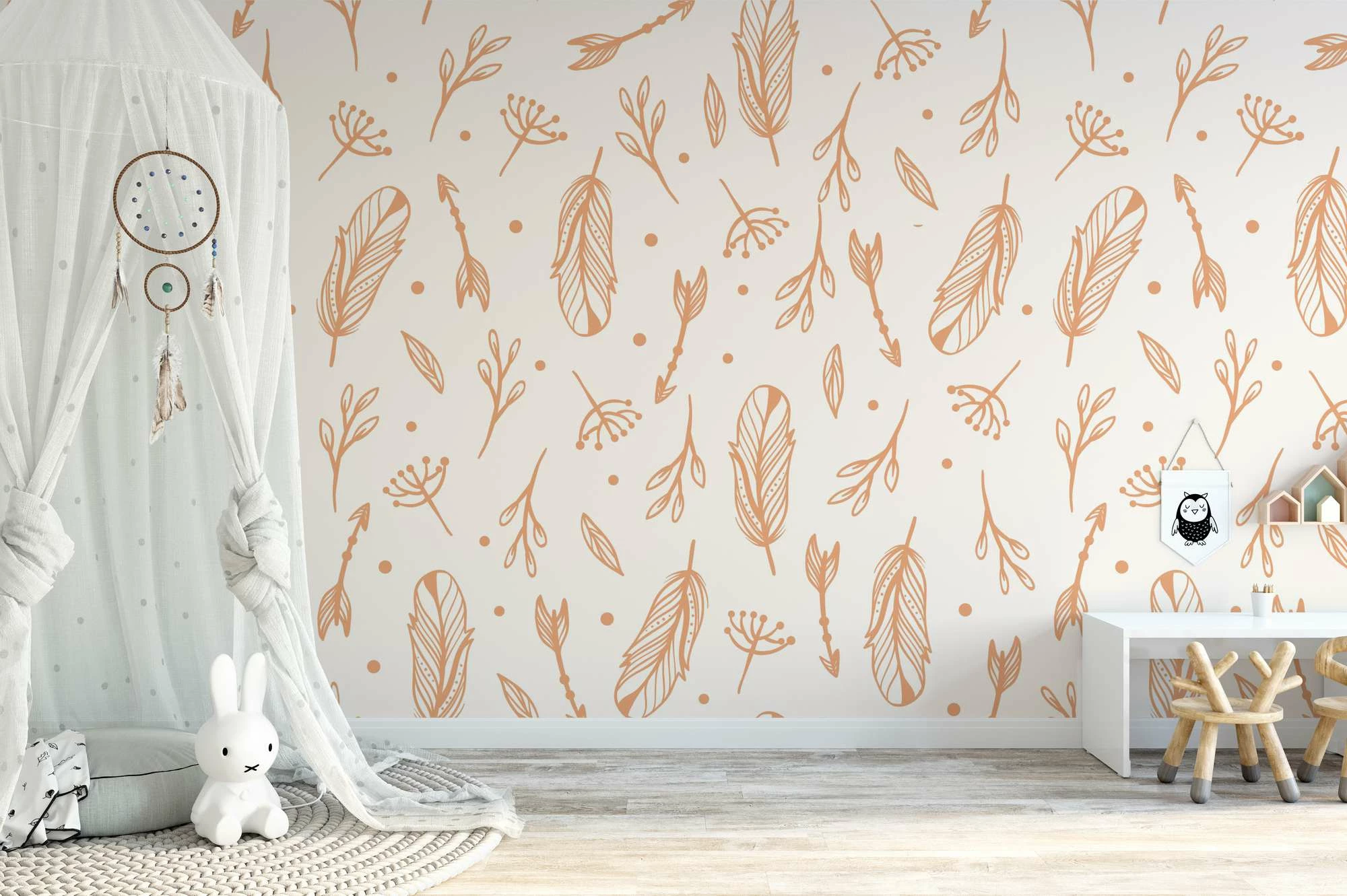 Murale muri Wallity, MDK-00125, 300x270cm