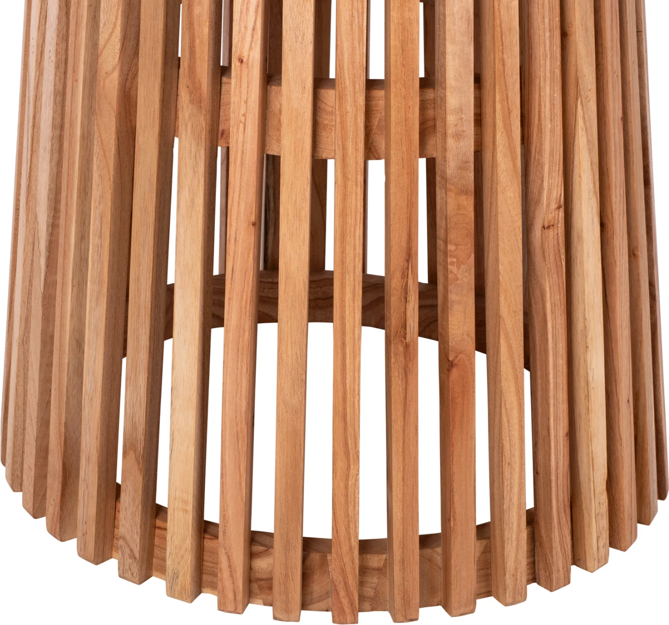 Tavolinë ngrënieje, Frantz FH9388.01, dru mindi natyral, rrumbullake, D120Χ78H cm