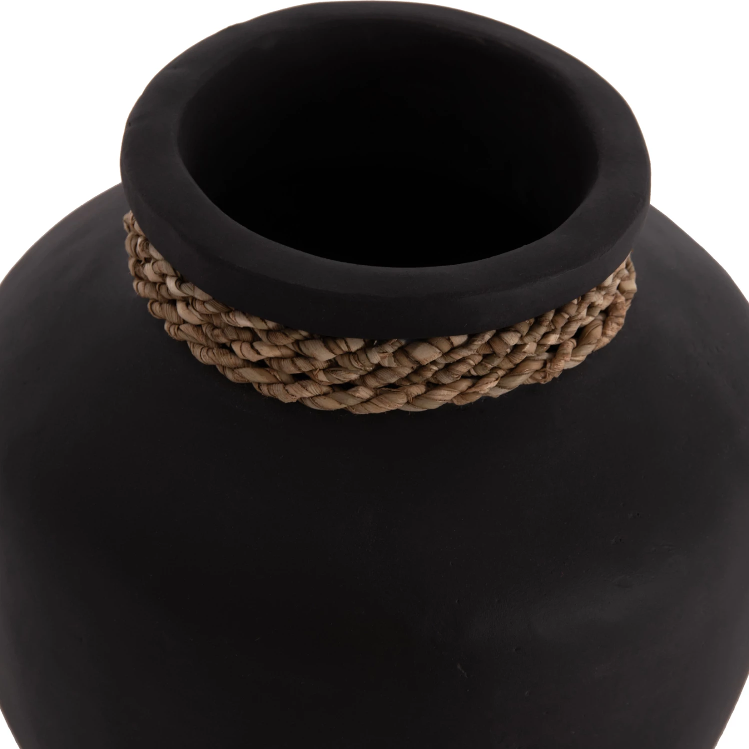 Vazo dekorative tavoline CAMMER, terrakotë, e zezë, FH4687.01S, 22x20cm