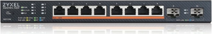 Switch Zyxel XMG1915-10EP, Managed, L2, 2.5G Ethernet, PoE, Rack mounting