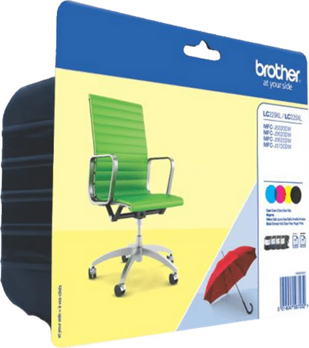 Bojë printeri, Brother, LC-229XLVALBP, kapacitet XXXL, multipack, zezë/cyan/magenta/e verdhë