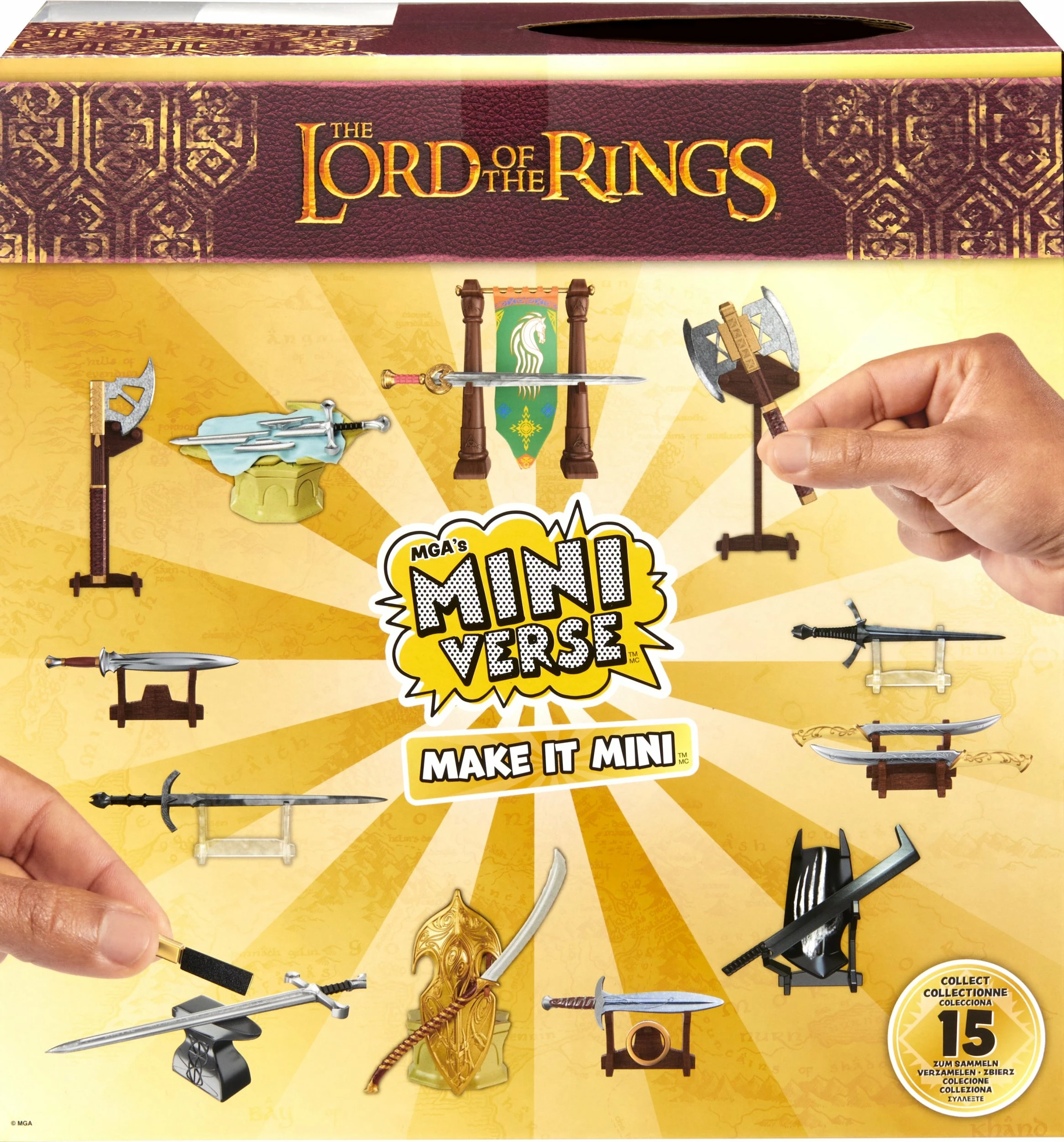 Set miniaturash kreative DIY MGA Miniverse Mini Lord of the Rings, surprizë ball