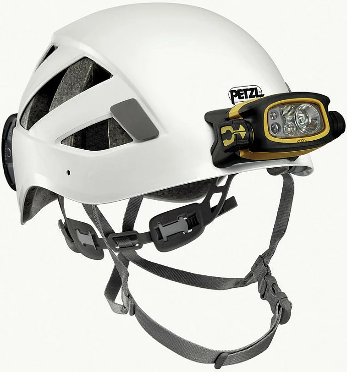 Llambë koke Petzl DUO S, 1100 lm, IP67, bateri e rikarikueshme, Zezë/Verdhë