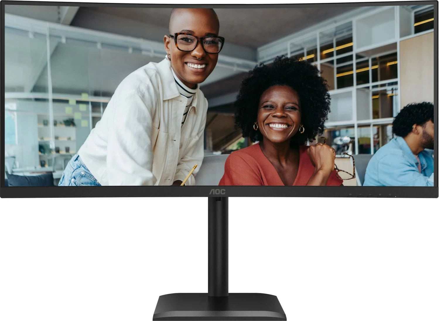 Monitor AOC CU34E4CV, 34 inç, UWQHD, 120Hz, VA, e zezë