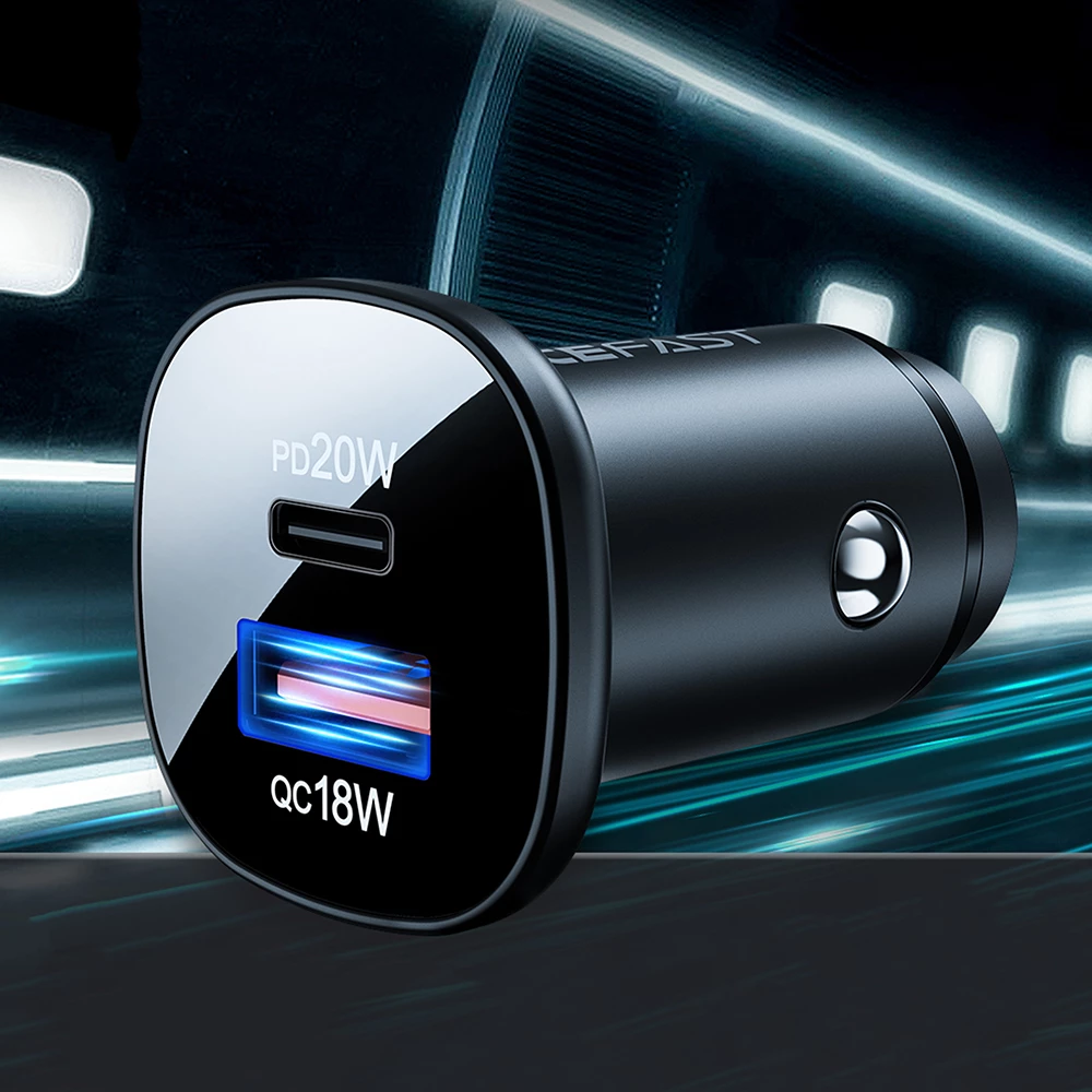Karikues makine, Acefast, B1, 38W, USB-C + USB, PD 20W, QC 3.0, PPS, 2 porta, i zi