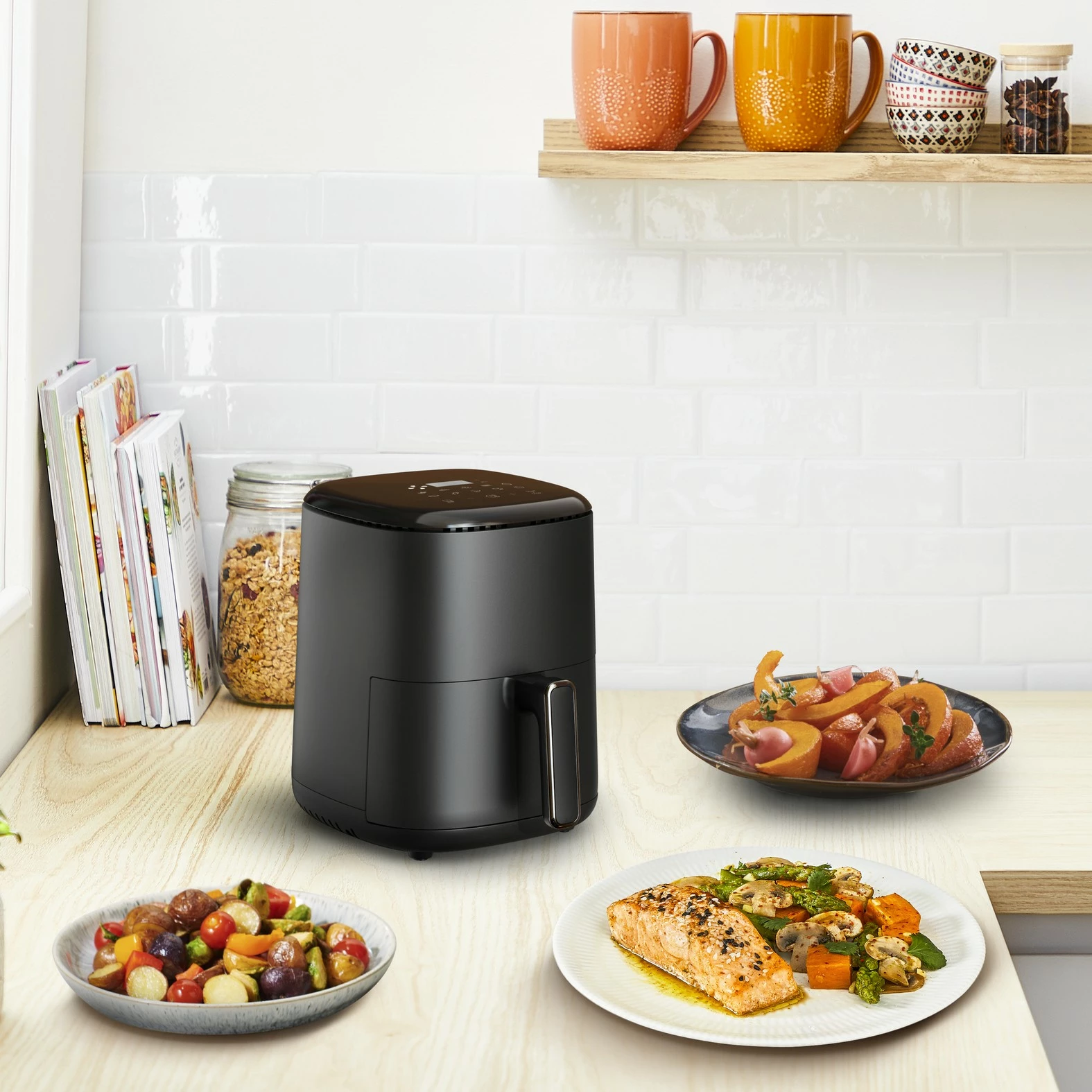 Fritezë me ajër të nxehtë Tefal Easy Fry EY145810, 3 L, E zezë