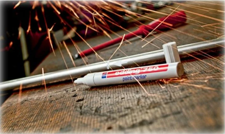 Marker boje, Edding 750 4-750049/4750049, i bardhë