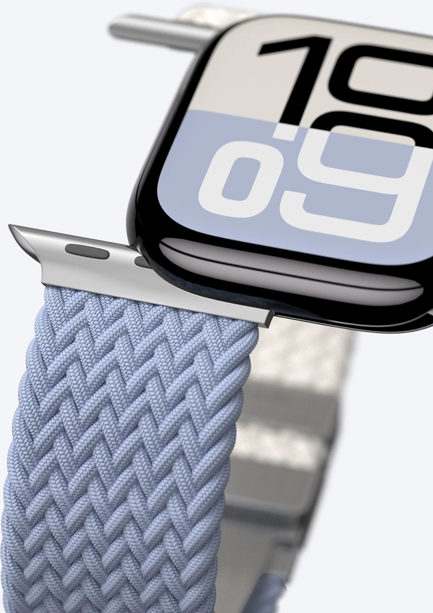 Set rripash AmazingThing Blend Band për Apple Watch 45/46/49mm, Space Blue/Stellar, 2 copë