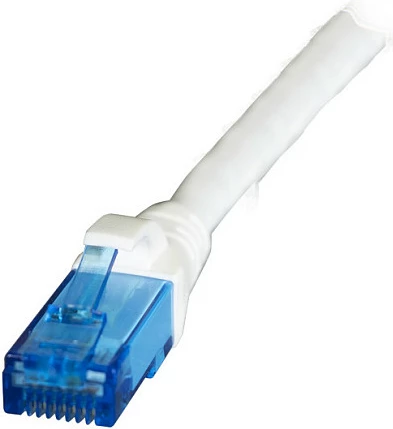 Kabllo rrjeti EFB Elektronik K8109WS, Cat6a, RJ45-RJ45, 0.5m, 10GbE, e bardhë