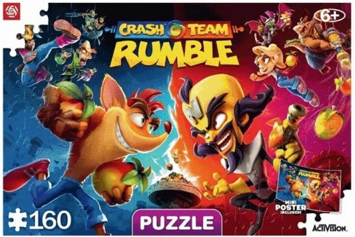 Puzzle Crash Team Rumble për fëmijë, multikolor