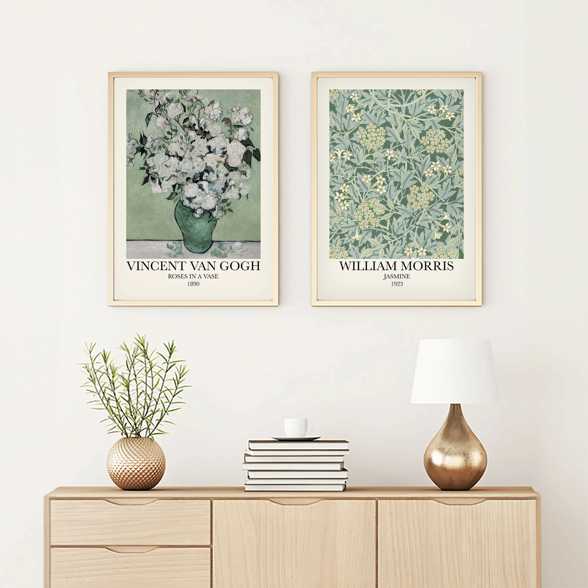 Piktura dekorative me kornizë MDF (2 copë), Wallity, Huhu271, 30x40 cm