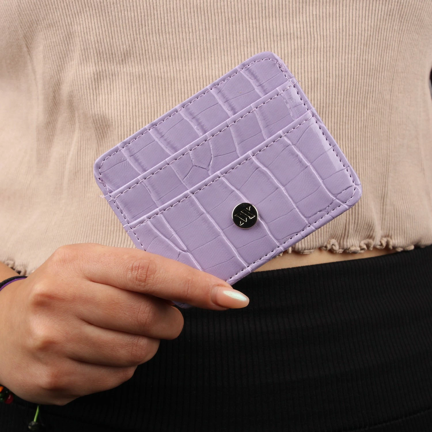 Portofol lëkure, ngjyrë lejla, Zoozie Bags, 2491