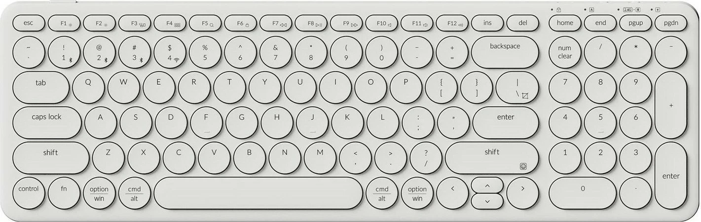 Tastierë Keychron B4P 96% Scissor, ivory white