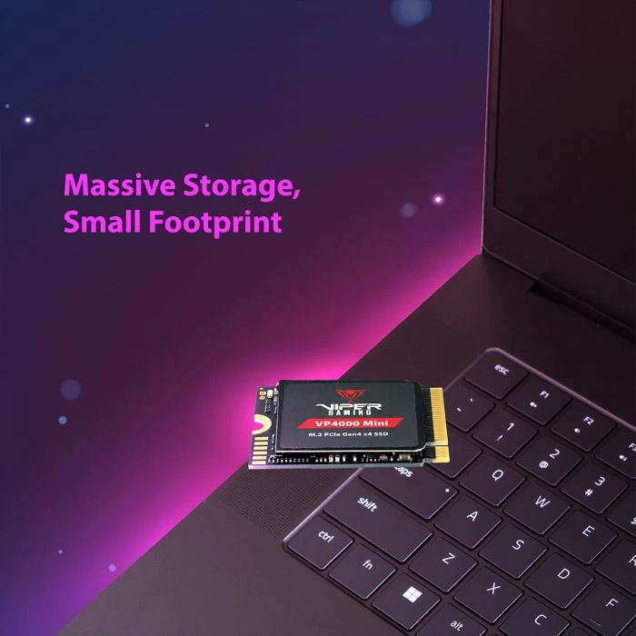 SSD M.2 2230 Patriot Viper VP4000 Mini 1TB PCIe Gen4 x4 NVMe, e zezë