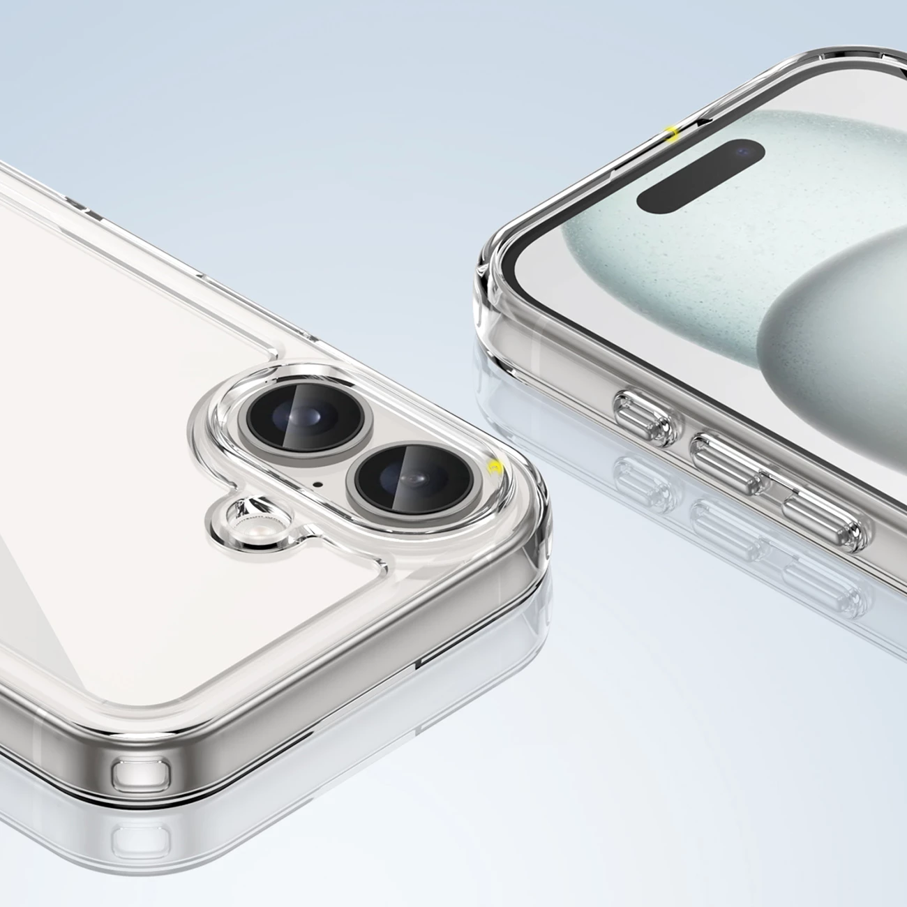 Mbështjellës Hurtel Outer Space Case për iPhone 16, transparent