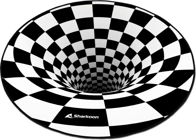 Mauspad Sharkoon SKILLER SFM12 3D Vortex, 120cm, zi/bardhë