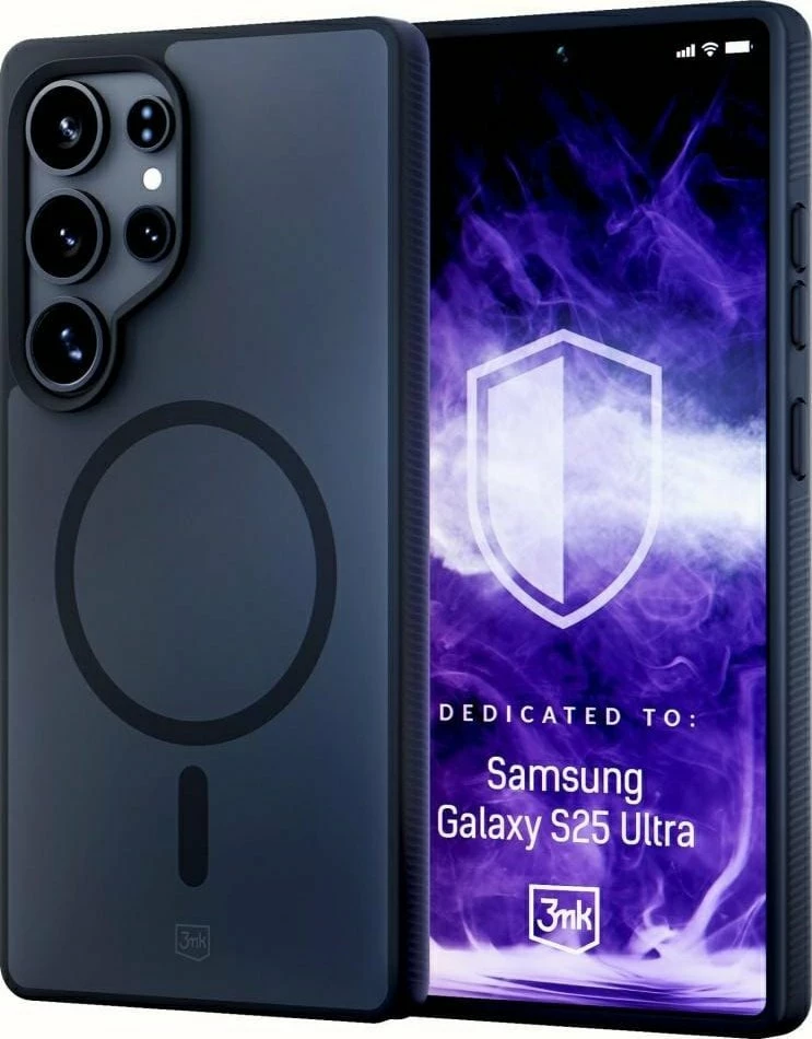 Mbështjellës 3MK Smoke MagCase për Samsung Galaxy S25 Ultra, MagSafe-kompatibil, gri, 1 copë