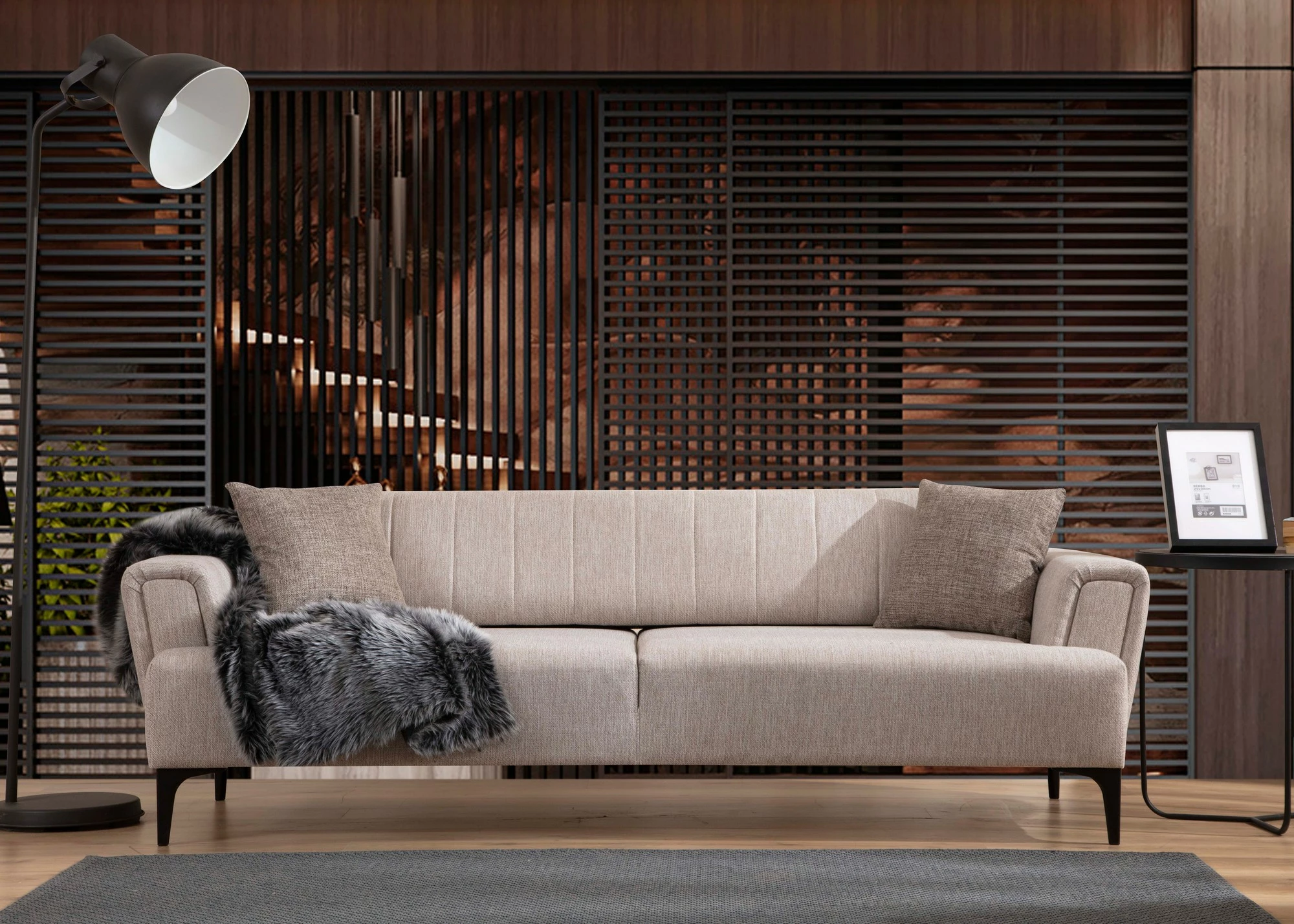 Krevat-sofà treshe, Atelier del Sofa, Hamlet, bezhë