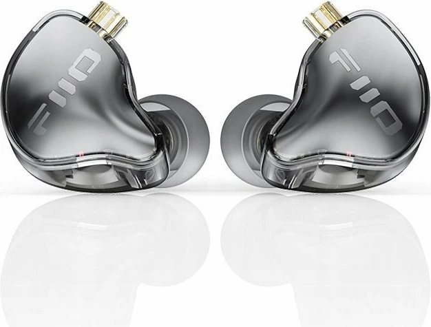 Kufje FiiO JD10, in-ear monitor dinamik 10 mm, Hi-Res, kabllo 1.2 m, 2-pin 0.78 mm, mikrofon me kontroll volume, transparent black