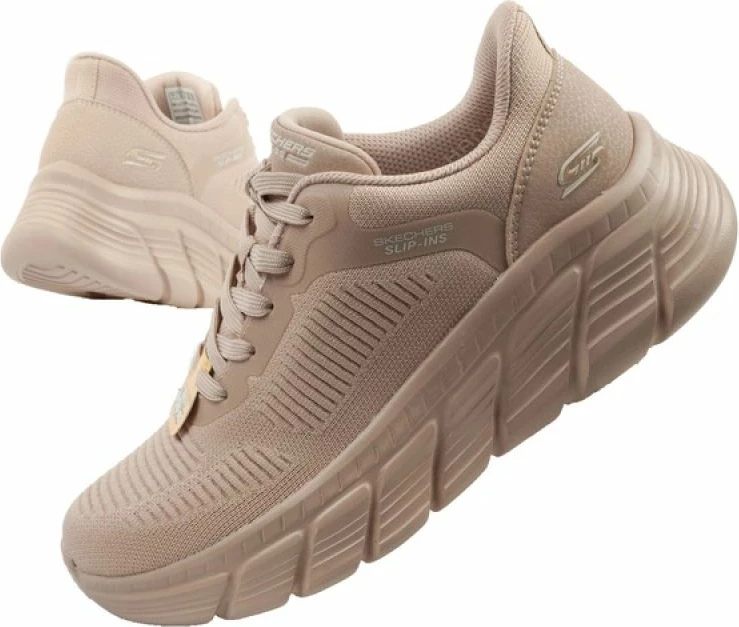 Atlete femra Skechers Bobs B Flex SLIP-INS, bezhë
