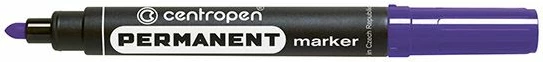 Marker permanent Centropen 8566/05, majë e rrumbullakët 2.5 mm, vjollcë