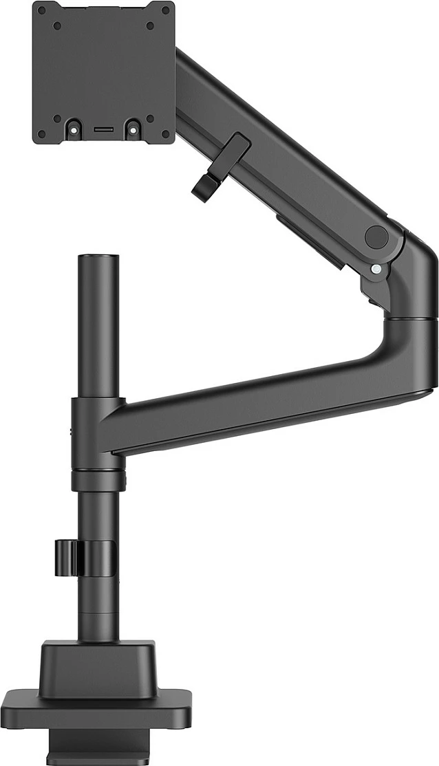 Mbajtëse monitori Digitus Single Monitor Mount, deri 57", 27 kg, VESA 75x75/100x100, clamp, e zezë