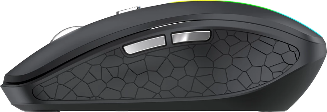 Maus wireless Wozinsky WMGK-1132, Bluetooth 5.1 + 2.4 GHz, RGB, DPI 800/1200/1600, bateri 500 mAh, i zi