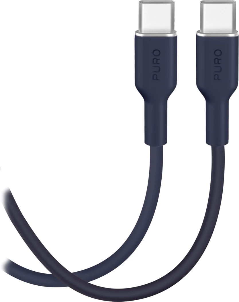Kabllo USB-C në USB-C Puro ICON 1.5 m, blu navy