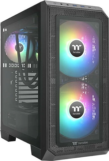 Ventilator për kasë PC Thermaltake CT200 ARGB Sync, 200mm, 4-pin PWM, i zi
