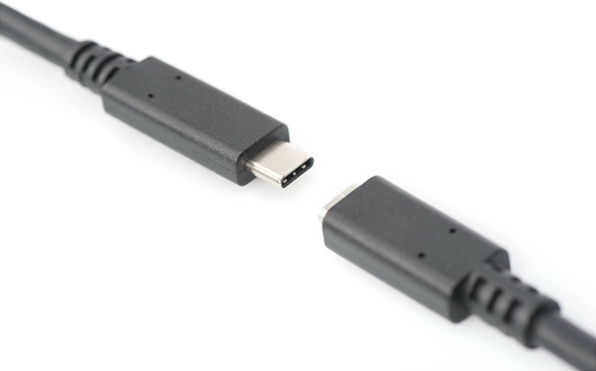 Kabllo zgjatëse USB‑C Digitus USB‑C 3.2, 0.7 m, 10 Gbps, PD 100W, e zezë